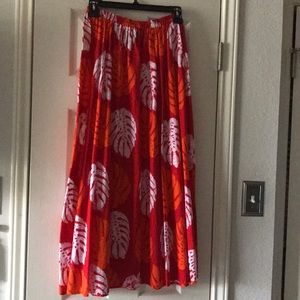 Colorful Caribelle Batik long elastic waist skirt